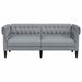 Canapea Chesterfield Argyle Gri deschis 182.5 x 74.5 x 74.5 cm - WALTI WALTI