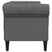 Canapea Chesterfield Gri închis 182.5 x 74.5 x 74.5 cm țesătură - WALTI WALTI