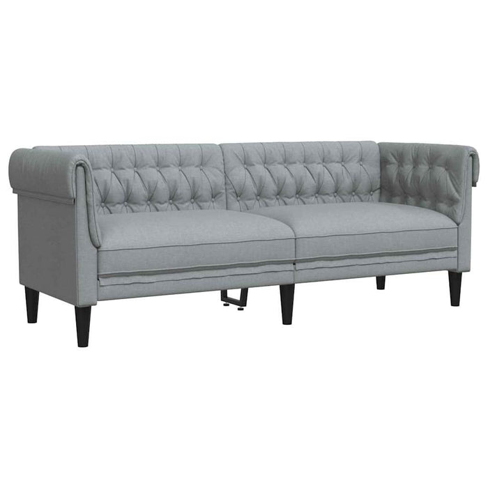 Canapea Chesterfield Argyle Gri deschis 201.5 x 74.5 x 74.5 cm - WALTI WALTI