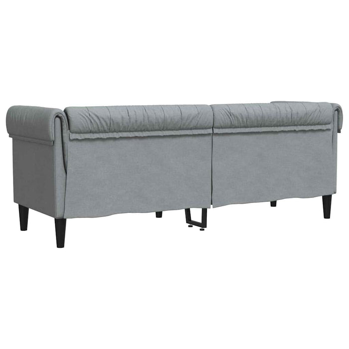 Canapea Chesterfield Argyle Gri deschis 201.5 x 74.5 x 74.5 cm - WALTI WALTI