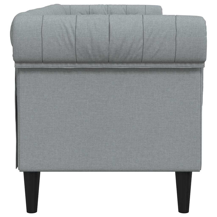 Canapea Chesterfield Argyle Gri deschis 201.5 x 74.5 x 74.5 cm - WALTI WALTI