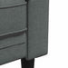Canapea Chesterfield Gri închis 201.5 x 74.5 x 74.5 cm țesătură - WALTI WALTI
