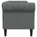 Canapea Chesterfield Gri închis 201.5 x 74.5 x 74.5 cm țesătură - WALTI WALTI