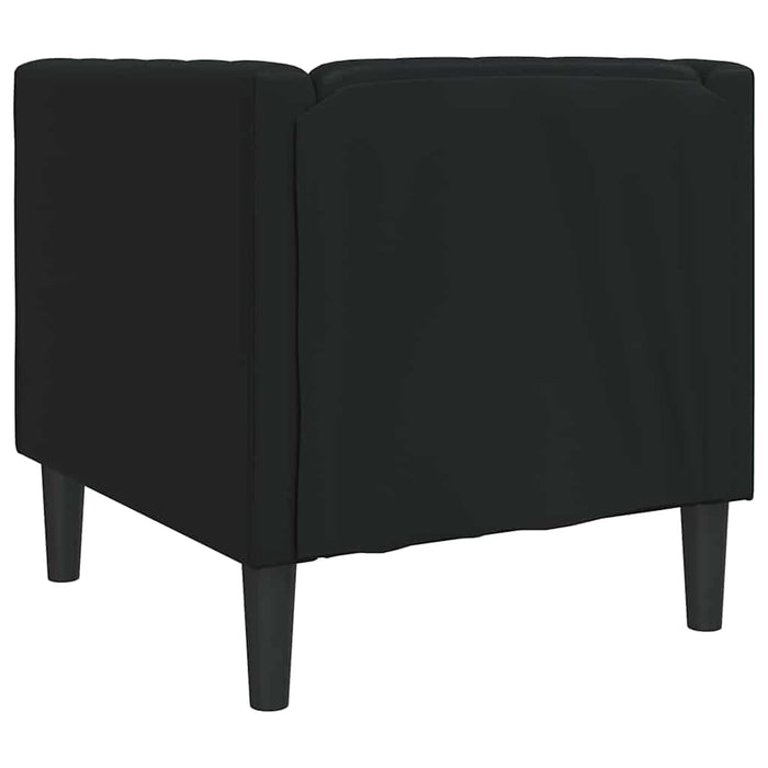 Canapea Negru 74,5 x 71 x 70,5 cm PVC WALTI