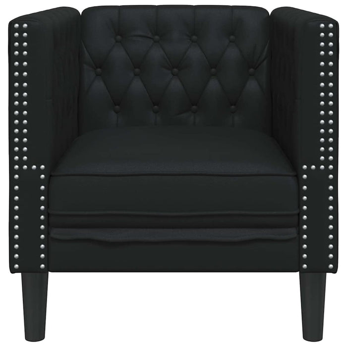 Canapea Negru 74,5 x 71 x 70,5 cm PVC WALTI