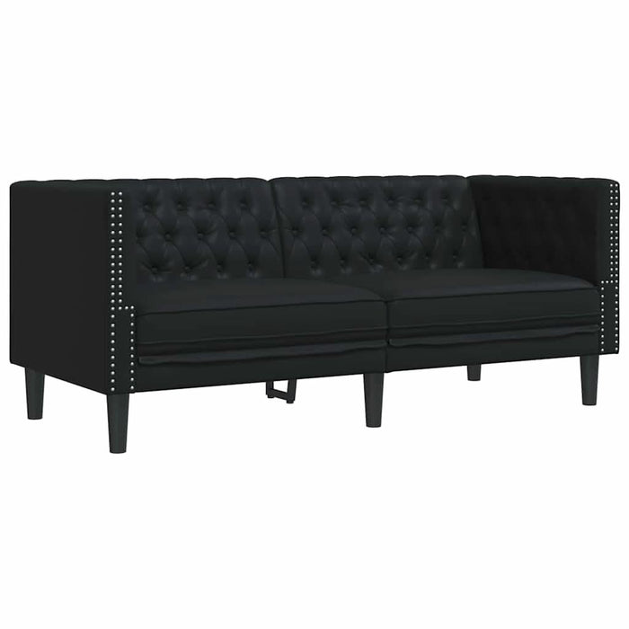 Canapea Negru 174 x 74,5 x 70,5 cm PVC WALTI