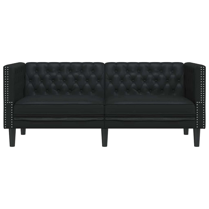 Canapea Negru 174 x 74,5 x 70,5 cm PVC WALTI