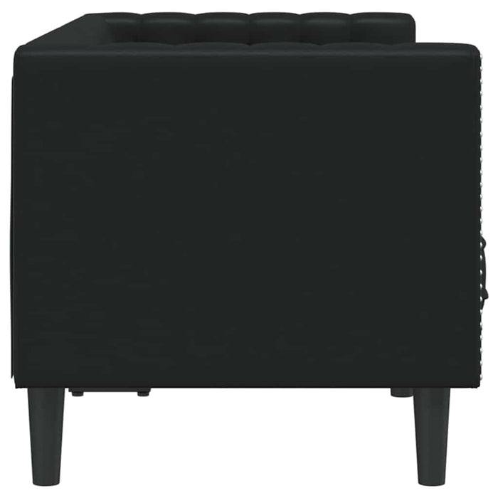 Canapea Negru 174 x 74,5 x 70,5 cm PVC WALTI