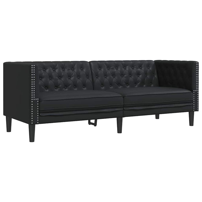 Canapea Negru 194 x 74,5 x 70,5 cm PVC - WALTI WALTI