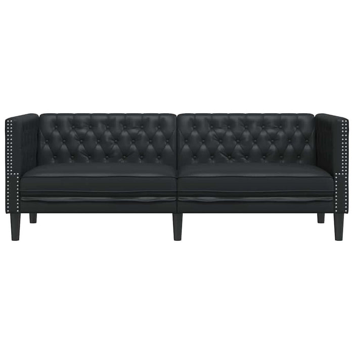 Canapea Negru 194 x 74,5 x 70,5 cm PVC - WALTI WALTI