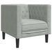 Canapea Gri deschis 74,5 x 71 x 70,5 cm Catifea - WALTI WALTI