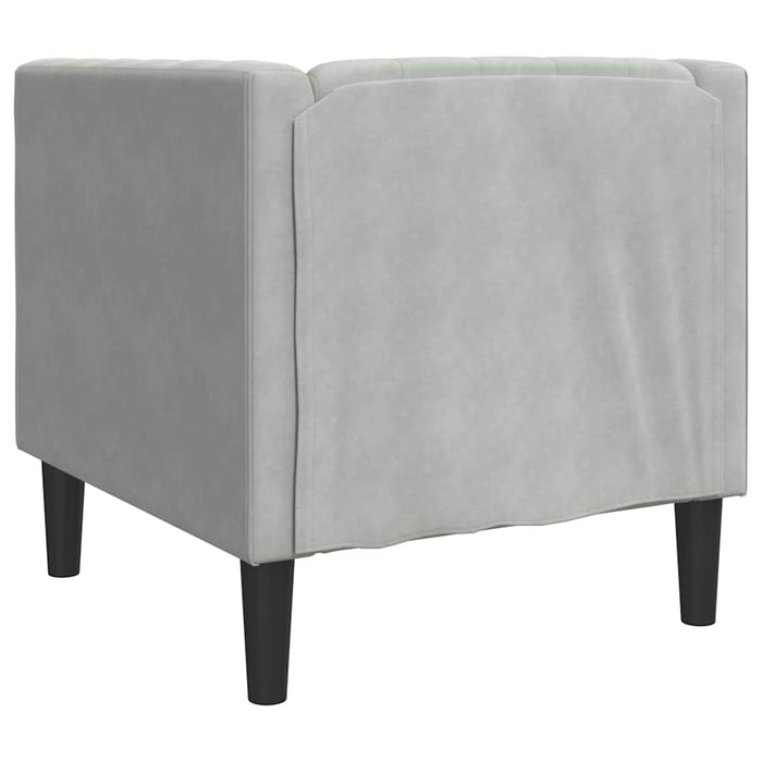 Canapea Gri deschis 74,5 x 71 x 70,5 cm Catifea - WALTI WALTI