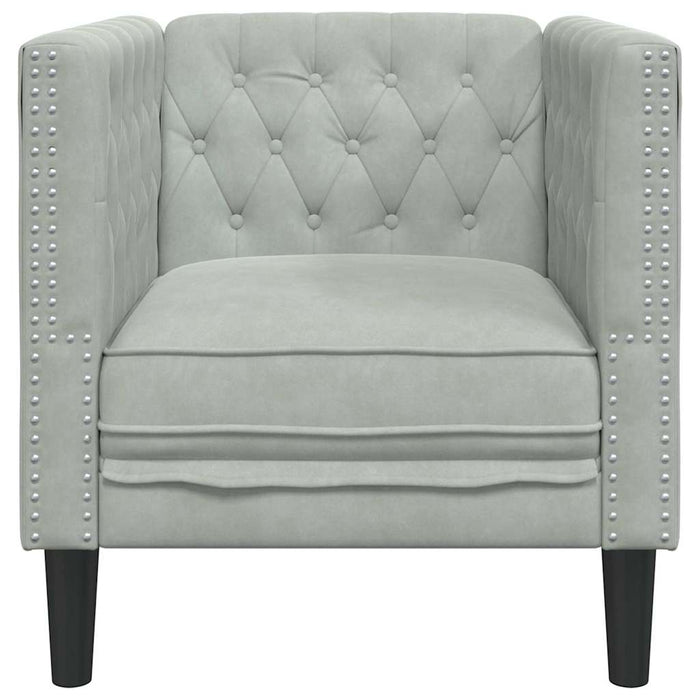 Canapea Gri deschis 74,5 x 71 x 70,5 cm Catifea - WALTI WALTI