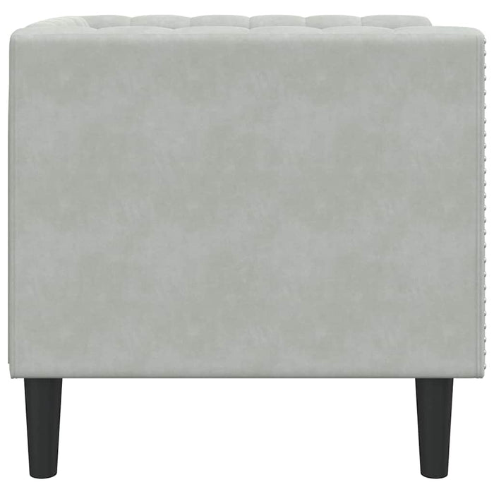 Canapea Gri deschis 74,5 x 71 x 70,5 cm Catifea - WALTI WALTI