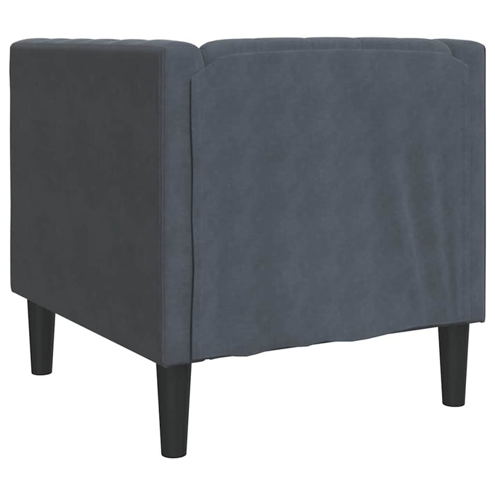 Canapea Gri închis 74,5 x 71 x 70,5 cm Catifea - WALTI WALTI