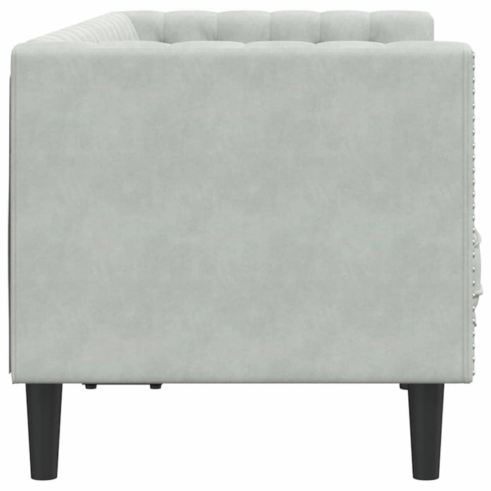 Canapea Gri deschis 174 x 74,5 x 70,5 cm Catifea - WALTI WALTI