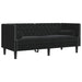 Canapea Negru 174 x 74,5 x 70,5 cm Catifea - WALTI WALTI