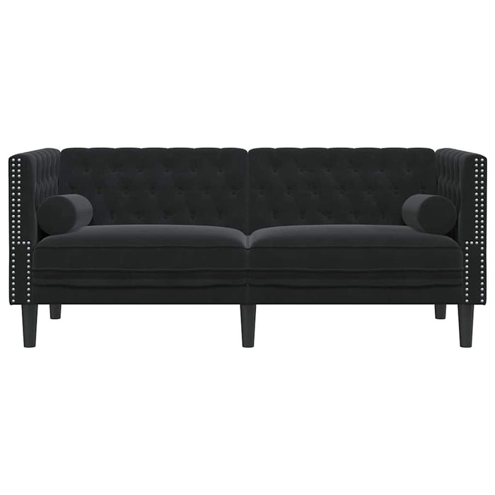 Canapea Negru 174 x 74,5 x 70,5 cm Catifea - WALTI WALTI