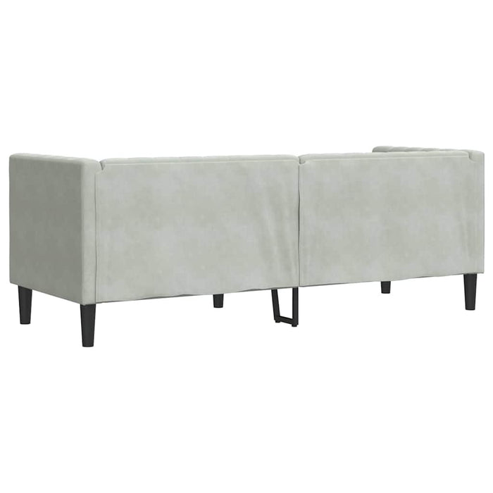 Canapea Gri deschis 194 x 74,5 x 70,5 cm Catifea - WALTI WALTI