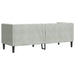 Canapea Gri deschis 194 x 74,5 x 70,5 cm Catifea - WALTI WALTI