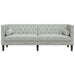 Canapea Gri deschis 194 x 74,5 x 70,5 cm Catifea - WALTI WALTI