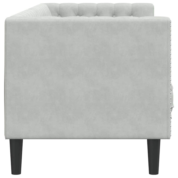 Canapea Gri deschis 194 x 74,5 x 70,5 cm Catifea - WALTI WALTI