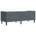 Canapea Gri închis 194 x 74,5 x 70,5 cm Catifea - WALTI WALTI