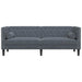 Canapea Gri închis 194 x 74,5 x 70,5 cm Catifea - WALTI WALTI