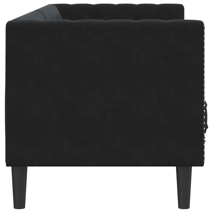 Canapea Negru 194 x 74,5 x 70,5 cm Catifea - WALTI WALTI