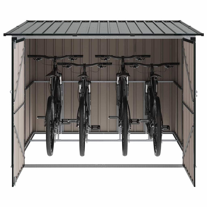 Shed pentru biciclete 3 pcs Antracit 215 x 206 x 157 cm Metal - WALTI WALTI
