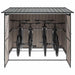 Shed pentru biciclete 3 pcs Antracit 215 x 206 x 157 cm Metal - WALTI WALTI