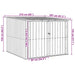 Shed pentru biciclete 3 pcs Antracit 215 x 206 x 157 cm Metal - WALTI WALTI