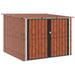 Shed pentru biciclete 3 pcs Maro 215 x 206 x 157 cm Metal - WALTI WALTI