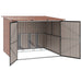 Shed pentru biciclete 3 pcs Maro 215 x 206 x 157 cm Metal - WALTI WALTI