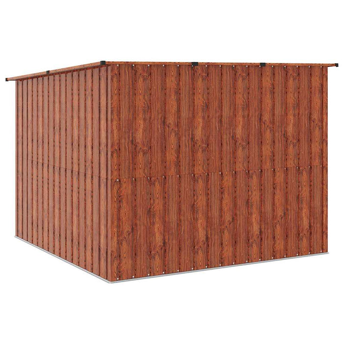 Shed pentru biciclete 3 pcs Maro 215 x 206 x 157 cm Metal - WALTI WALTI