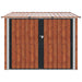 Shed pentru biciclete 3 pcs Maro 215 x 206 x 157 cm Metal - WALTI WALTI