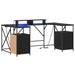 Birou cu sertar Stejar negru 182 x 101 x 87.5 cm Lemn compozit - WALTI WALTI