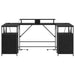 Birou cu sertar Stejar negru 182 x 101 x 87.5 cm Lemn compozit - WALTI WALTI