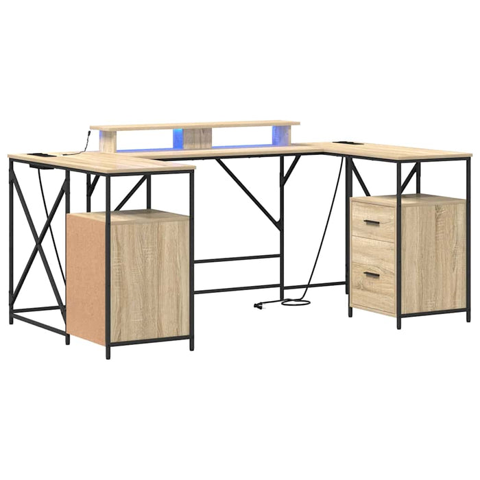 Birou cu sertar Stejar sonoma 182 x 101 x 87.5 cm Lemn compozit - WALTI WALTI