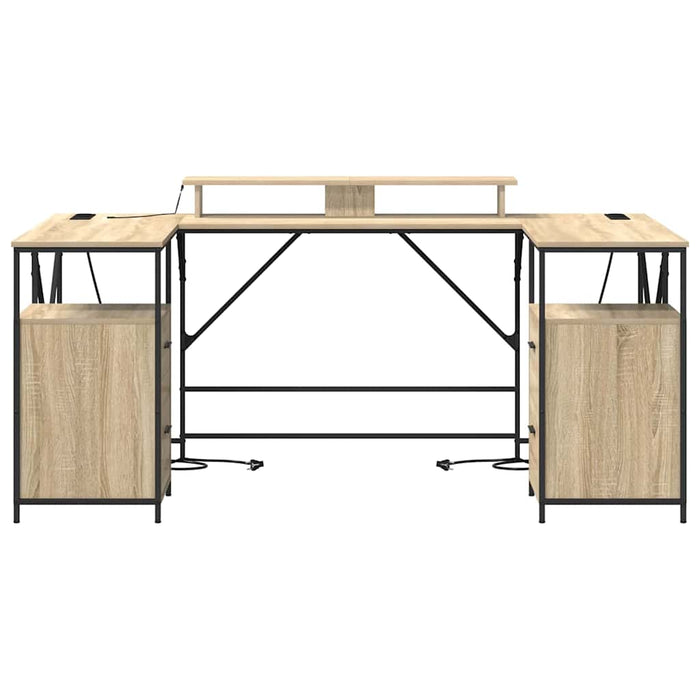 Birou cu sertar Stejar sonoma 182 x 101 x 87.5 cm Lemn compozit - WALTI WALTI