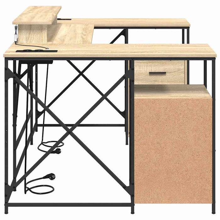 Birou cu sertar Stejar sonoma 182 x 101 x 87.5 cm Lemn compozit - WALTI WALTI