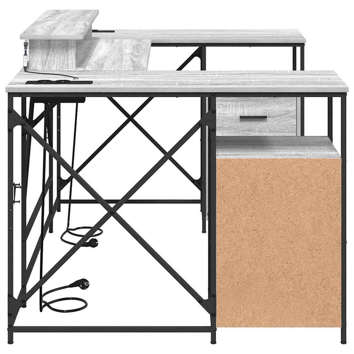 Birou cu sertar sonoma gri 182 x 101 x 87.5 cm Lemn compozit - WALTI WALTI
