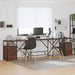 Birou cu sertar Stejar brun 182 x 101 x 87.5 cm Lemn compozit - WALTI WALTI