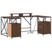 Birou cu sertar Stejar brun 182 x 101 x 87.5 cm Lemn compozit - WALTI WALTI