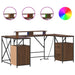 Birou cu sertar Stejar brun 182 x 101 x 87.5 cm Lemn compozit - WALTI WALTI