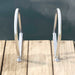 Ladder dock cu 3 pași Argintiu 45 x 11,5 x 134 cm Aluminiu - WALTI WALTI