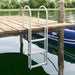 Ladder dock cu 3 pași Argintiu 45 x 11,5 x 134 cm Aluminiu - WALTI WALTI