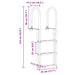 Ladder dock cu 3 pași Argintiu 45 x 11,5 x 134 cm Aluminiu - WALTI WALTI