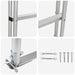 Scară de doc cu 5 trepte Argintiu 45 ×11,5 ×190 cm Aluminiu - WALTI WALTI