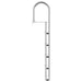 Scară de doc cu 5 trepte Argintiu 45 ×11,5 ×190 cm Aluminiu - WALTI WALTI
